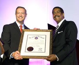 Stewart Cumbo and Martin O'Malley Governors Citation 